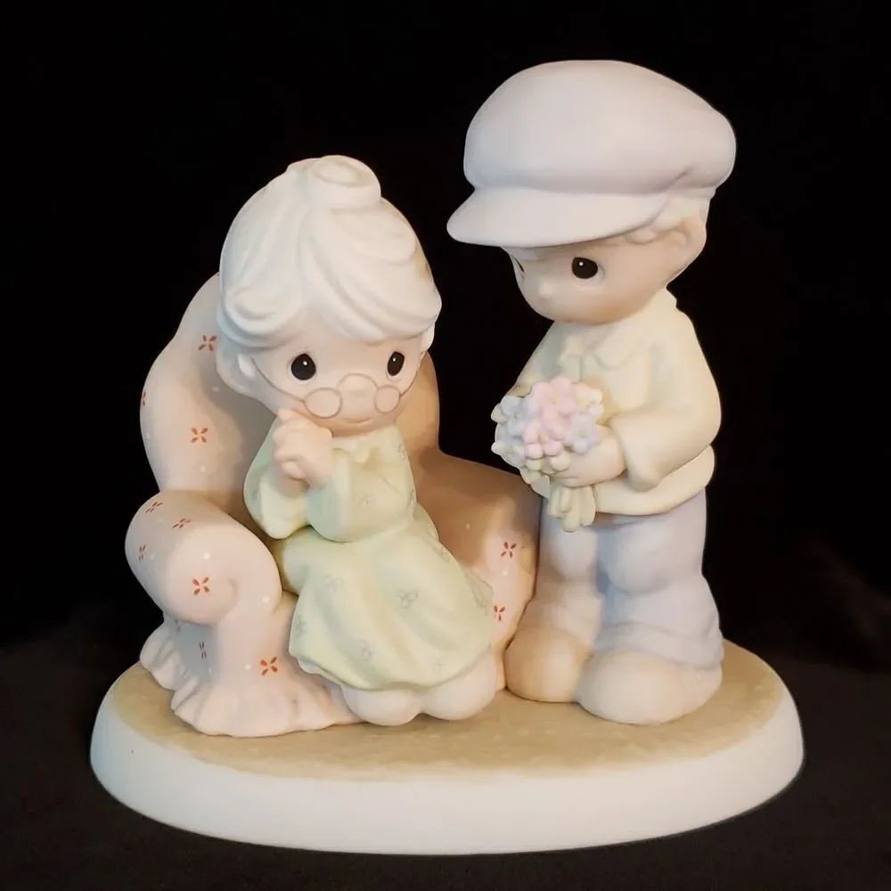 Vintage Precious Moments Porcelain Figurine "Many Years of Blessing You" #384887